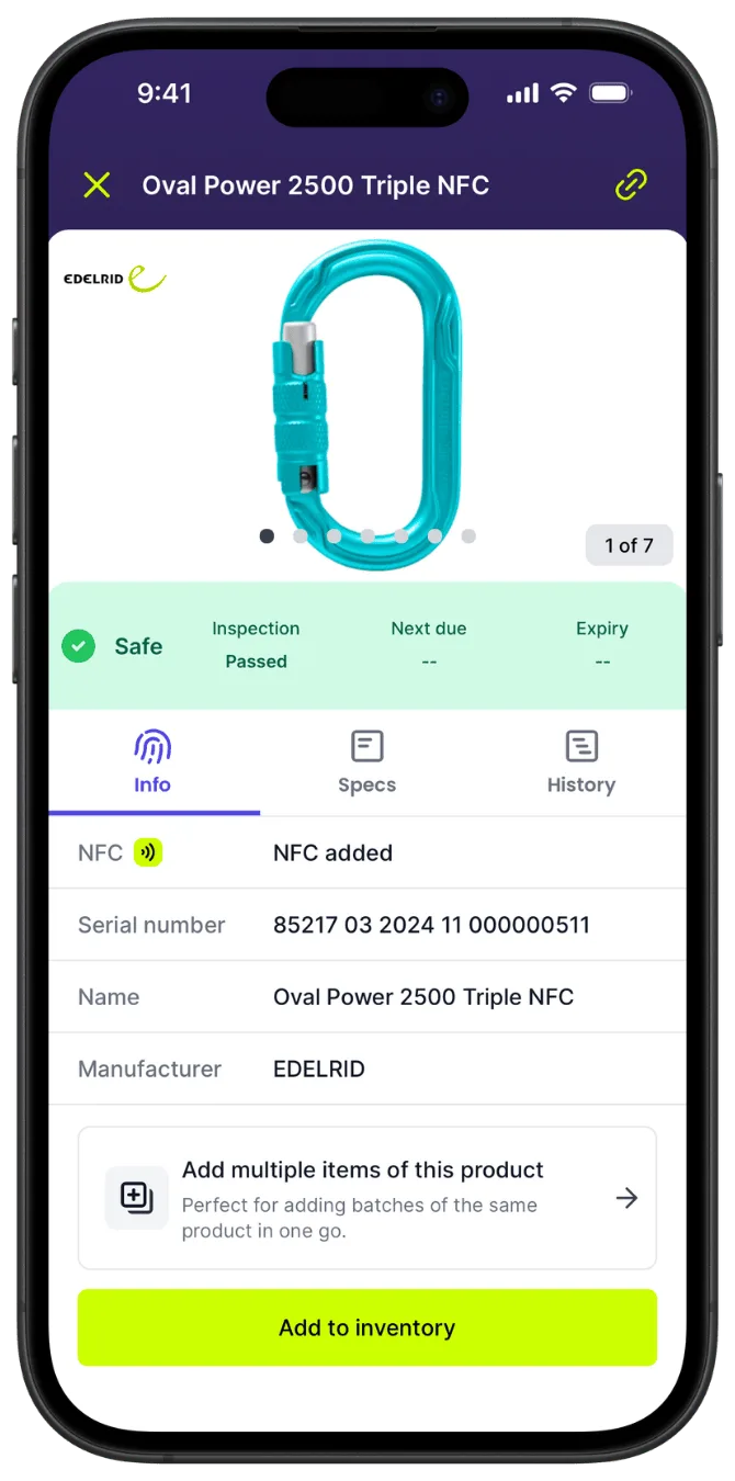 Step 2: View the product with its information already loaded.