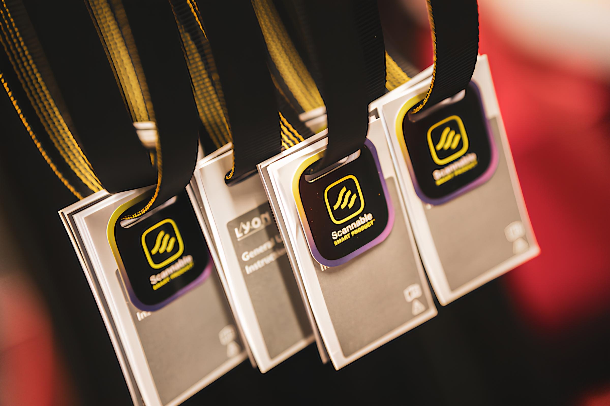 Smart PPE hangtags with built-in Scannable IDs, ready to scan